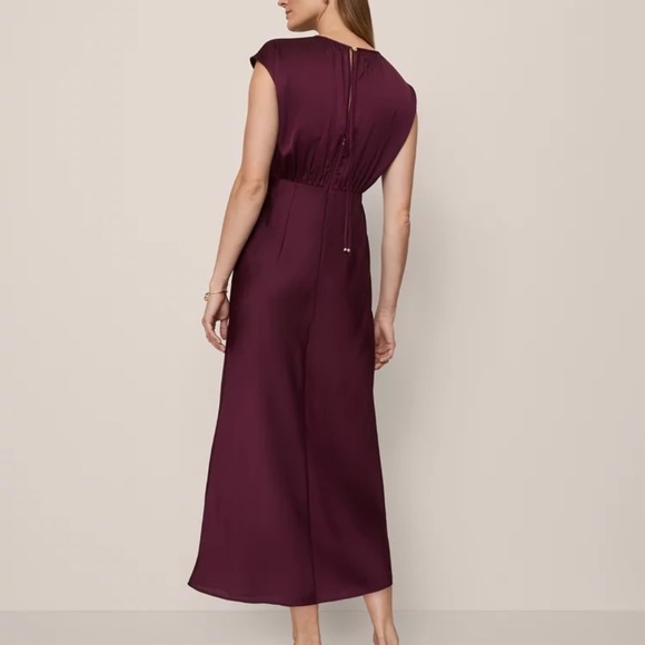 Ann Taylor Satin Midi Dress - Picture 4 of 4